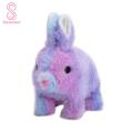 Plush Animal Interactive Walking Talking Electric Rabbit Toy Plush Bunny with Carrot Fun Realistic Stuffed Animal Pet for Kids. 