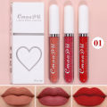 CmaaDu 3 Pcs/set liquid matte non-stick cup waterproof lipstick set. 