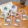 Chenyyka For iPhone X Xs Xr Xs Max Case Cartoon Cute Cat Little Monster Camera Lens Soft Clear Shockproof Phone Cases Simple Transparent Back Cover Silicone Protective Case.
