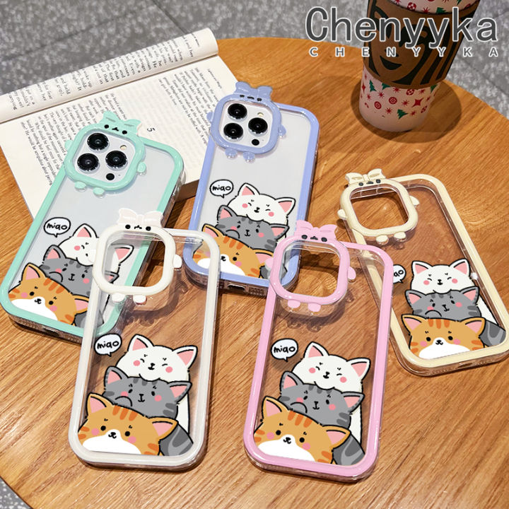 Chenyyka%20For%20iPhone%20X%20Xs%20Xr%20Xs%20Max%20Case%20Cartoon%20Cute%20Cat%20Little%20Monster%20Camera%20Lens%20Soft%20Clear%20Shockproof%20Phone%20Cases%20Simple%20Transparent%20Back%20Cover%20Silicone%20Protective%20Case%20-%20Image%206