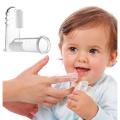 2 Pcs Silicone Finger Toothbrush Baby Tongue Cleaner for Infants Soft Tongue Scraper for Baby. 