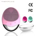 Electric Face Cleaner Sonic Silicone Facial Cleansing Brush Electric Ultrasonic Vibrating Face Massager Mini Pore Deep Cleaning.