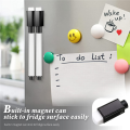 NCANRUI 100 Pieces Magnetic Dry Erase Markers Whiteboard Black Dry Erase Markers with Rubber Cap Fine Tip Dry Erase Markers.