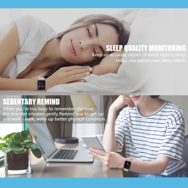 Smart%20Watch%20For%20Women%20Blood%20Pressure%20Heart%20Rate%20Monitoring%20Pink%20Fitness%20Sports%20Smartwatch%20Smart%20Notification%20IP67%20Waterproof%20-%20Image%205