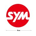 Motorcycle Reflective SYM Logo Emblem Sticker for Sanyang Motor Maxsym Tl500 SYM Cruisym 300 FNX150 JoymaxZ 300 FIDDLE. 