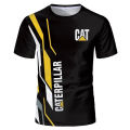 Men's T-shirt Caterpillar 3D summer 2023 3D image box men's avatar top casual fashion arm black pattern.