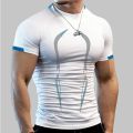 Men Gym Sports T-shirt Shirts Slim fit T Shirt Men Quick Dry Running Shirt Men Workout Tees Fitness Tops Oversized T-shirt.