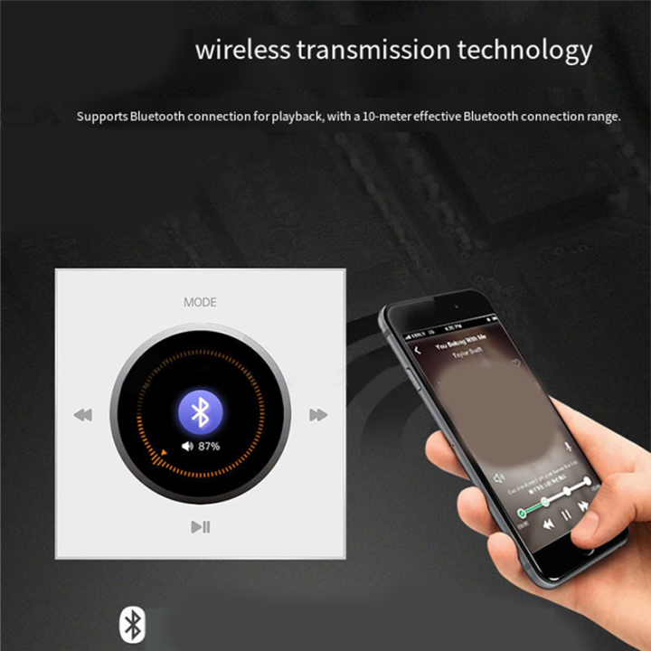 86%20Wall-Mounted%20Bluetooth%20Audio%20Control%20Panel%20with%202x25W%20Amplifier%20Ceiling%20Speakers%20for%20Home%20Background%20Music%20System%20B%20-%20Image%202