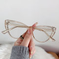 Fashion Retro Women Sunglasses Cat Eye Photochromic Anti Radiation Eyeglasses for Women and Men Plastic Frame Glasses. 