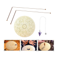 Coppers Dowsing Rods Set with Divining Rods+Pendulums+Divination Mat. 