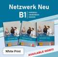 Netzwerk neu B1 German Language ( Kursbuch + Ubungsbuch + Glossar ) 3 Book Set (White Print). 