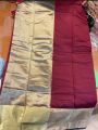 Red And Green Combination 12 Hand Half Silk Saree For Women - Sari.