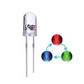 2 Pin RGB LED Light Emitting Diode 5mm LED Light Transparent LED Multi Color Blinking Light.