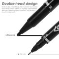 Double Headed Colorful Permanent Marker/ Waterproof Oily Black Ink Sketch Graffiti Marker Pen. 