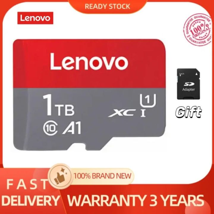 Lenovo Original 512GB Micro TF SD Card Memory Card TF/SD 128GB 256GB Mini Memory Card Class10 Card For Camera/Phone 2024 NEW