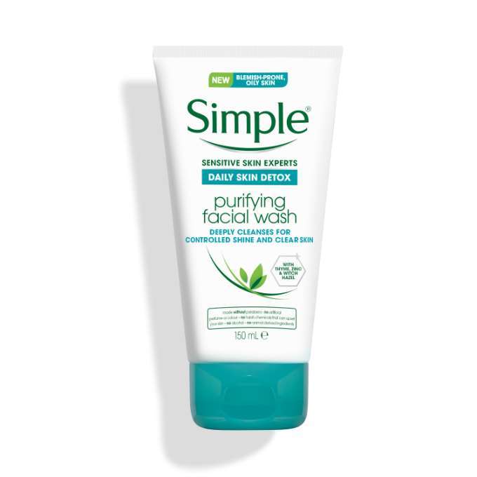 Simple Daily Skin Detox Purifying Face Wash 150ml