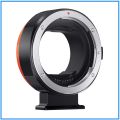 K&F Concept KF06.467 Auto Focus Professional Electronic Lens Adapter for Canon EOS EF/EF-S Lens To Canon EOS R Mirrorless Camera - Black. 