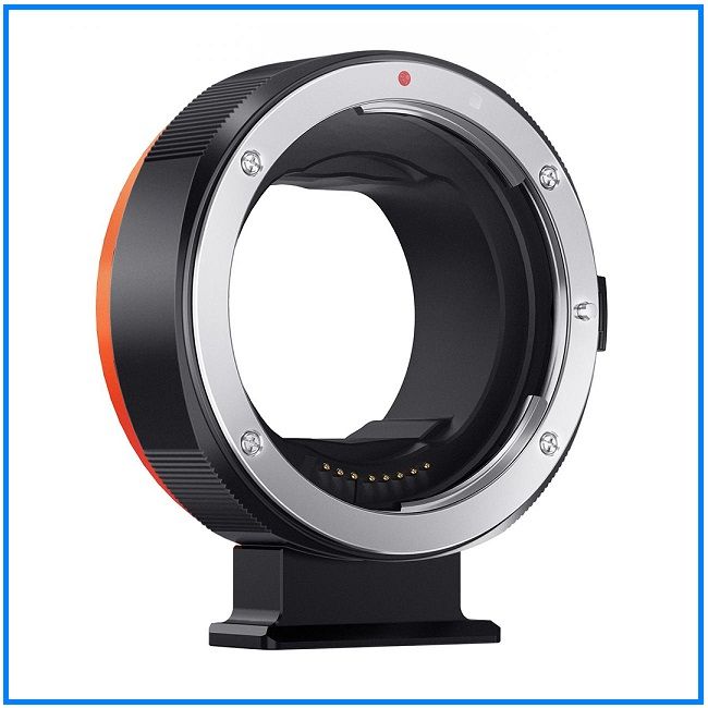 K&F Concept KF06.467 Auto Focus Professional Electronic Lens Adapter for Canon EOS EF/EF-S Lens To Canon EOS R Mirrorless Camera - Black