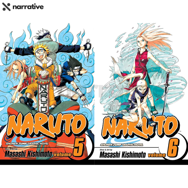 Naruto, Vol. 5-6 (Manga) (Yellow Print)