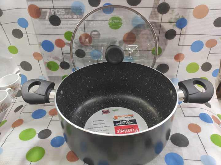 Prestiege%2024cm%20Marble%20Coating%20Omega%20Deluxe%20Non%20Stick%20Cookware%20Casserole%20With%20Lid,(S)Induction%20Use%20Cookware%20Casserol,Asian%20Frist%205-layered%20non-stick%20cookware,Omega%20Granite%20is%20made%20using%20German%20technology.%20-%20Image%202
