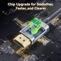 8K HDMI 2.1 to DisplayPort 1.4 Adapter HDMI to DP Cable 8K30Hz 4K120Hz HDMI Source to Display Port Monitor Video Converter Cable. 