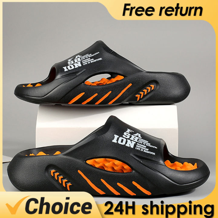 Summer Men Massage Slippers Sides Indoor Outdoor Sandals Beach Casual Shoes Soft Sole Slides Men Flip-Flops Men's Sandals