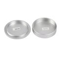 2X Metal Body Cap and Lens Rear Cap Set for M39 Ltm Screw Mount 39S(Silver). 