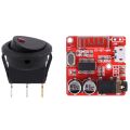 12V LED Inverter Rocking Rocker Switch ON-OFF for BOAT with Car Speaker Audio Amplifier Circuit Stereo Receiver Module. 
