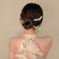 Super Immortal Acetic Acid Curly Hair Clasp Flower Hairpin Cheongsam Hanfu Simple Antique Style Headwear. 