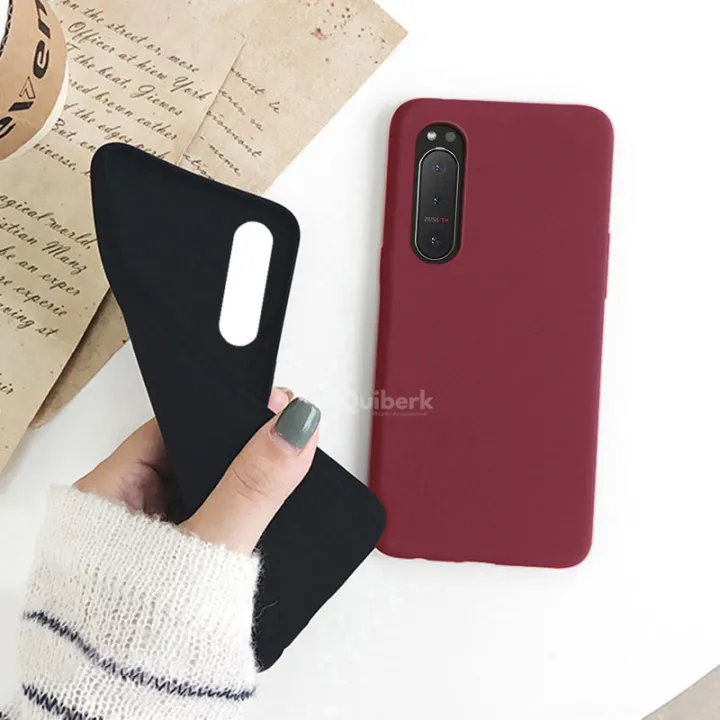 Quiberk%20for%20Sony%20Xperia%205%20II%20Shockproof%20Anti-Slip%20Soft%20TPU%20Sandstone%20Matte%20Back%20Case%20Cover%20-%20Image%205