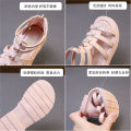 Girls roman sandals spring summer 2024 new korean fashion summer little girl studded high-top princess children's shoes.