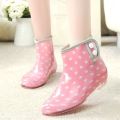 Ladies' Short Rain Boots Student Rain Shoes South Korea Stylish Rain Boots Spring, Summer, Autumn Non-Slip Rubber Shoes Kitchen Car Wash Rubber Boots. 