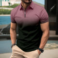 Summer New Men's Casual Short-Sleeved Polo Shirt Office Fashion Rowan Collar T-Shirt Men's Breathable Polo-Shirt Men's Clothing. 