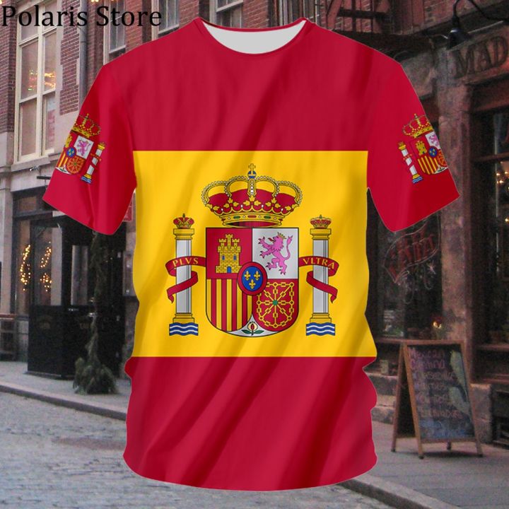 Spain%20Flag%20T%20Shirt%20National%20Emblem%20Football%20Jersey%20Cycling%20Clothes%20Basketball%20Soccer%20Tees%20Reino%20de%20Espa%C3%B1a%20-%20Image%202