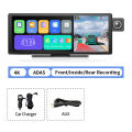 11.3 Imagebon H50 Dash Cam 4K ADAS Wireless CarPlay Android Auto 3 Channel Recording Time Lapse 24h Park Monitor Black Box.