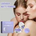 New Oil Control Matte Pressed Powder With Lavender Extract For Long Lasting Shine-free Makeup Women's Face V2Y5. 