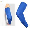 2xElbow Support Compression Honeycomb Pad Brace Joint Arm Sleeve Sport Blue L. 