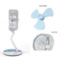 Rechargeable Folding Protable Fan With LED Light.