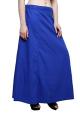 Blue Saree Inskirt Petticoat Cotton - Free Size. 