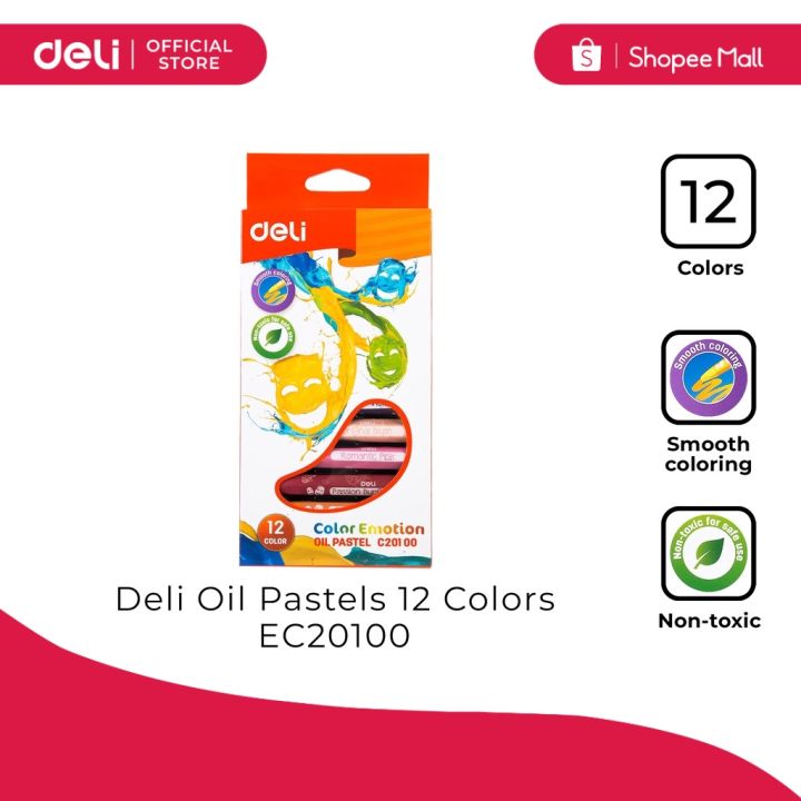 Deli%09EC20100%20Oil%20Pastel%2012%20Colors%20-%20Image%204