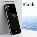 For Realme C11 2020 Back Case Luxury Ultra Golden Plating Phone Cases Soft Tpu Silicone Shockproof Camera Protective Casing Cover - - Phone - Phone - Camera - Redmi Note 11 Back Cover (Back Case Cover For Smartphone).