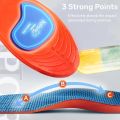 Orthopedic Sports Elasticity Insoles For Shoes Sole Unisex Technology Shock Absorption Breathable Running Insoles. 