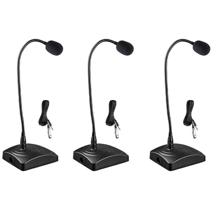 JDXHLAU 3X QR-501 Wired Conference Microphone, Office Meeting Gooseneck Recording Microphone Condenser Microphone