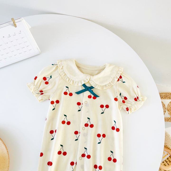 (New)%20baby%20girls%20cute%20cherry%20jumpsuits%20summer%20short%20sleeve%20newborn%20girls%20rompers%20cotton%20infantils%20clothes%20-%20Image%205