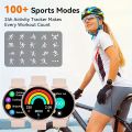 Smart Watch Fitness Tracker For Android Ios Mobile Phones, Sports Running Digital Watch With Sedentary Reminders, Music Control, Circular Touch Screen Smart Watch, Gift For Men Women.