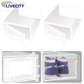 Stackable Shoe Box Stackable Shoe Storage Box Set of 3 Transparent Ventilated Large Capacity Organizer for High Heels Sneakers Buyers' Choice. 