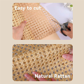 DIY Rattan Webbing Rolls 16-Inch Width, 3.3 Ft Length - Ideal for Crafting Chairs and Decorative Cabinet Work. 