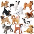 【Sandmdm】 2023 Simulation Mini Dog Model Artificial Figures Lawn Ornaments Animals Garden Statues Kids Collection Science Early Education Toy.
