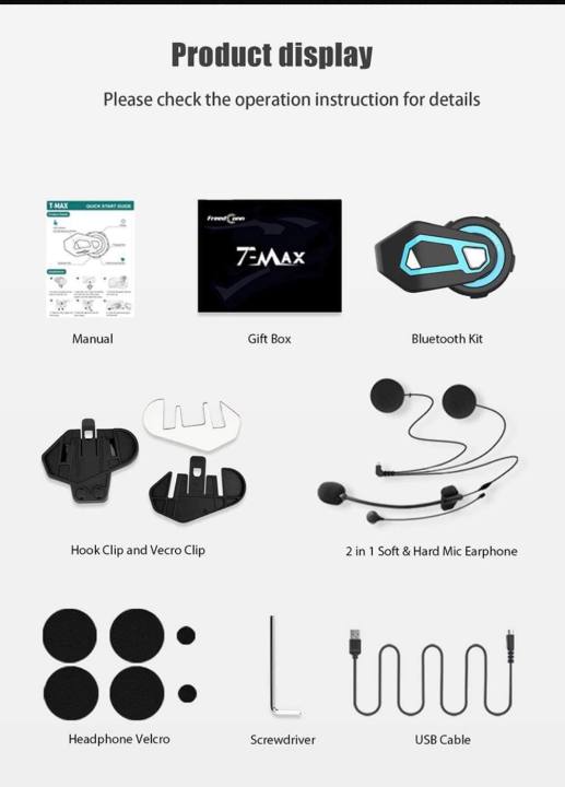 T-Max%20Pro%20Motorcycle%20Intercom%20Helmet%20Bluetooth%20Headset%20-%20Image%203