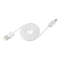 HA 1m 3ft Round V8 USB to Micro USB Good Quality Charge Data Cable for Samsung-White. 